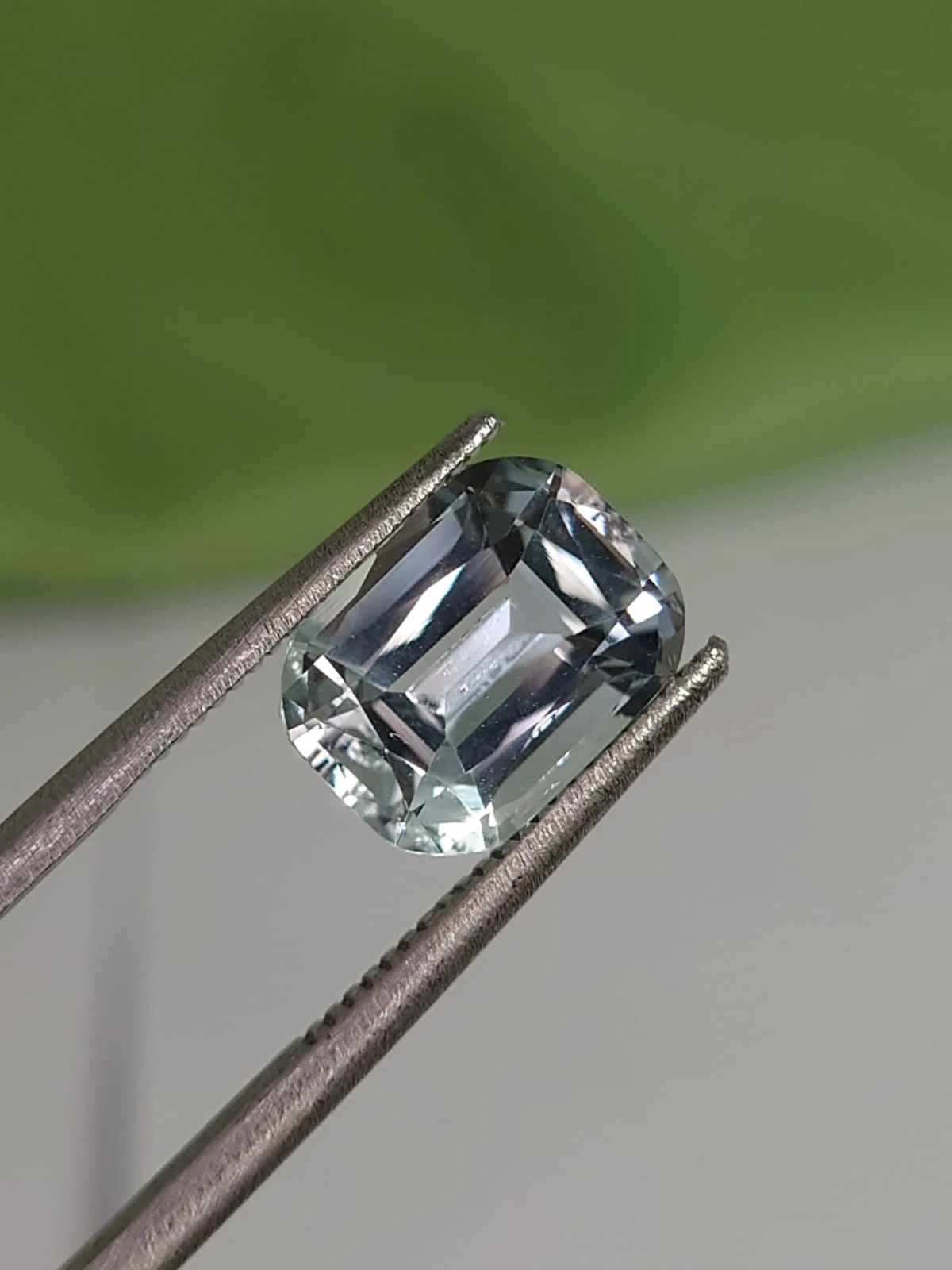 2.10ct Natural Aquamarine  Cushion Cut From Nigeria — view 1